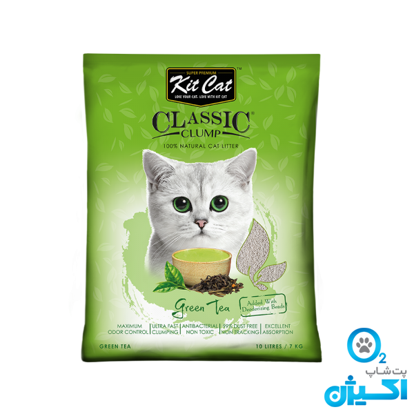 خاک گربه کیت کت با رایحه چای سبز 10 لیتر